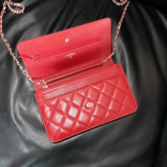 🔥🔥🔥Chanel Caviar Wallet On Chain Crossbody Bag - Picture 15 of 16